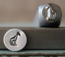 SUPPLY GUY 8mm Mama Giraffe Metal Punch Design Stamp SGCH-320