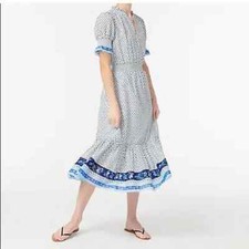 NWT J.Crew Ferris Cotton Midi Dress