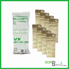 SACCHETTI 8PZ FOLLETTO VK120 - VK121 - VK122 COMPATIBILI