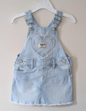 OshKosh B'gosh Denim Overall Skirt Size 18m