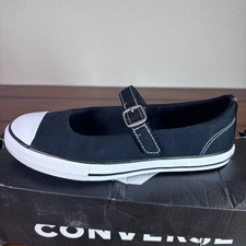 Converse Mary Jane Sneakers Youth 2 Black CTAS Dainty OX A12729F New NIB