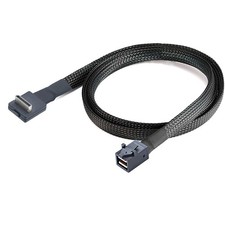 PCIE Oculink SFF 8611 4I 32P 90 to SFF-8643 server internal connection cable