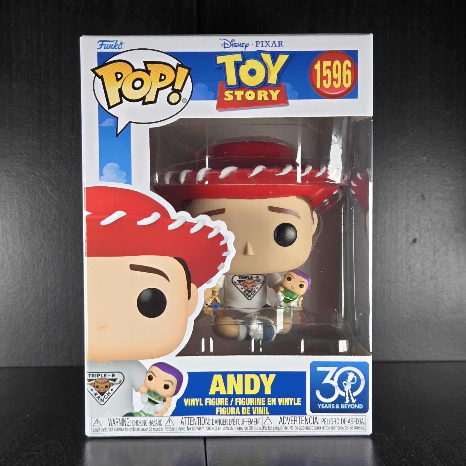 Funko Pop! Toy Story Andy #1596 And Pop Protector 