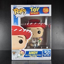 Funko Pop! Toy Story Andy #1596 And Pop Prote...