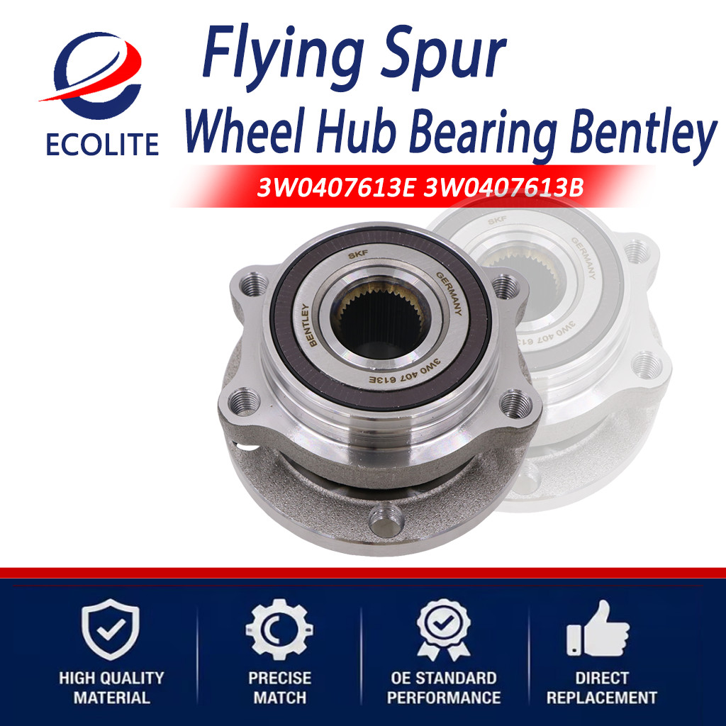 3W0407613E Wheel Hub & Bearing Unit For 2005-13 Bentley Continental Flying Spur