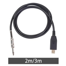 USB to 6.35mm Guitar Cable Professional Accessory Guitar to PC USB Link