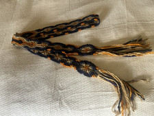Vintage Hand-Woven/ Macrame" Folk Sash Belt Strap Boho Hippie Western 1 3/4" 6'