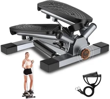 Stair Steppers for Exercise at Home-Twist Stepper with Resistance Bands and 400l