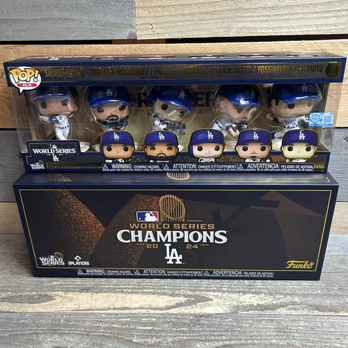 Funko Pop! MLB Los Angeles Dodgers 2024 World Series Champions 5-Pack Exclusive