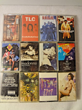 Lot Of 12 Cassette Tapes - 1980s 1990s R  B Soul/Pop Prince Madonna TLC