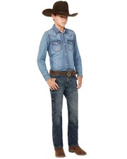 Wrangler Retro Boys' Layton Dark Wash Slim Bootcut Jeans - 112336145-BIG