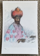 Jerry Garcia Lithograph Piano Player Art Print #/500 Grateful Dead Music Poster