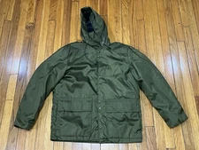 Black Sheep Brand Nylon Insulated Hooded Hunting Jacket Men's Medium Green