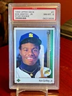 😁 1989  UPPER DECK #1   KEN GRIFFEY JR.  "ROOKIE CARD"  "PSA-8 NEAR MINT"
