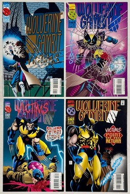 Wolverine / Gambit: Victims 1 2 3 4 Parts 1-4 Complete Set - Marvel Comics 1995