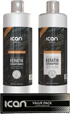 Gentle Cleansing Keratin Shampoo & Conditioner Set: 500ml x 2 for Healthier Hair 15.99 per litre
