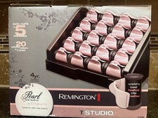 Remington T Studio H9000 Hot Rollers Hair Curlers Heated Ceramic 20 Clip TESTED