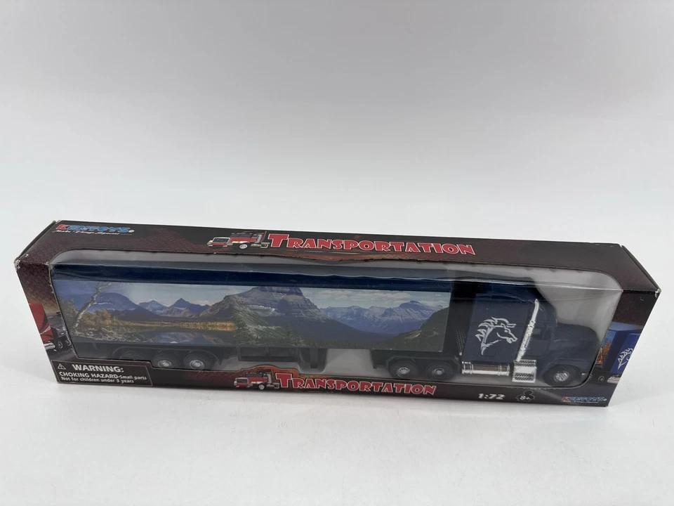 Kentoys Wheelers 1:72 Transport Semi Truck Trailer Blue Horse - Image 2 of 4