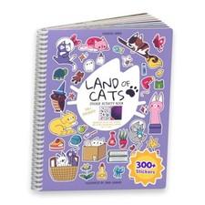 Sticker  Coloring Book 300 Cat Stickers for Kids  8 Scenes by Land of Cats