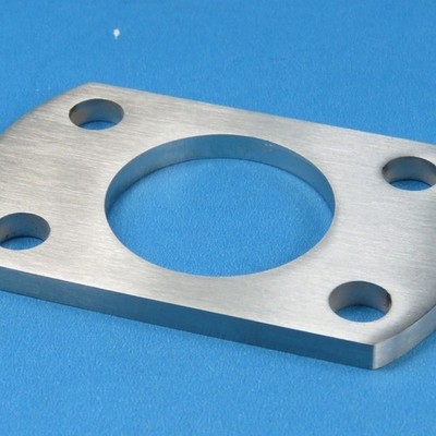 Ankerplatte Fuß Abmessung 96 x 60 Für Rohr Ø 42,4 mm Edelstahl Fußplatte Pfosten