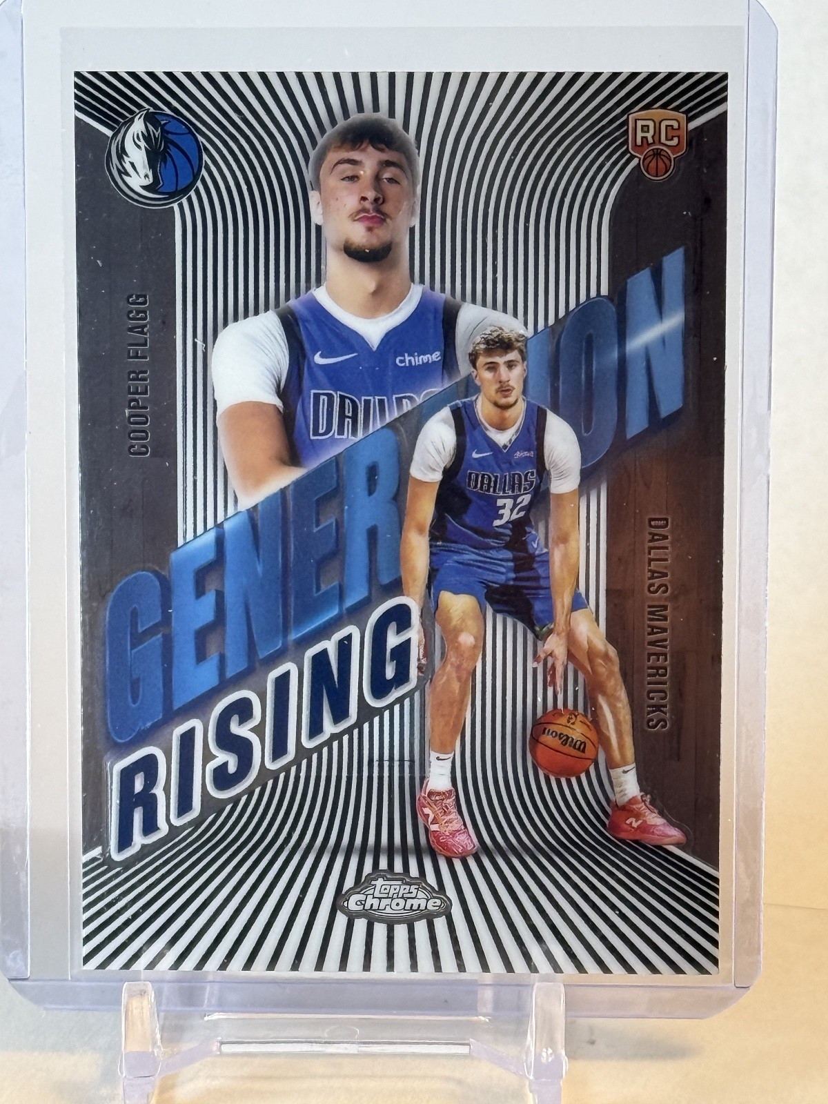 2025 Topps Chrome #GR-1 Generation Rising Cooper Flagg - Dallas Mavericks