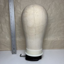 Canvas Block Mannequin Head, 22  with clamp 