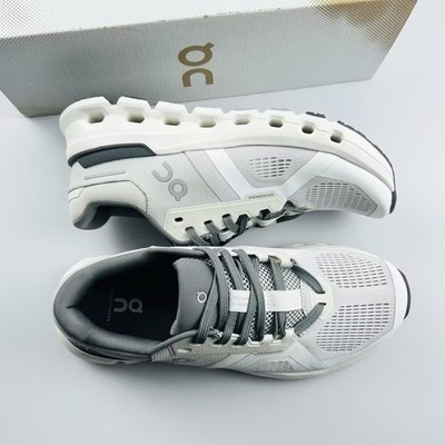 On Cloudrunner 2 Women s Frost White Lace Up Breathable Running Shoes Size 6-9.5