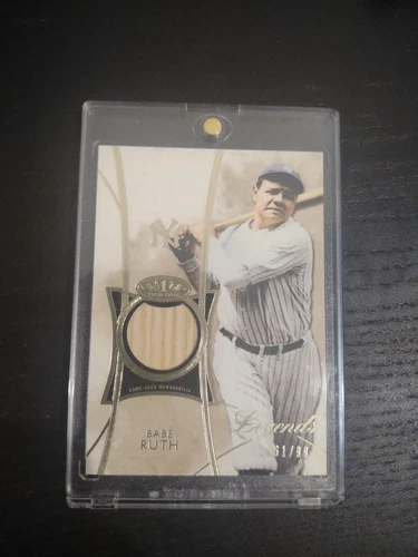 2014 Topps Tier One Relics Legends Babe Ruth #TORL-BR 61/99 (MEM)