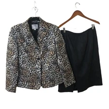 Collections for Le Suit Animal Print Skirt Set Sz 8