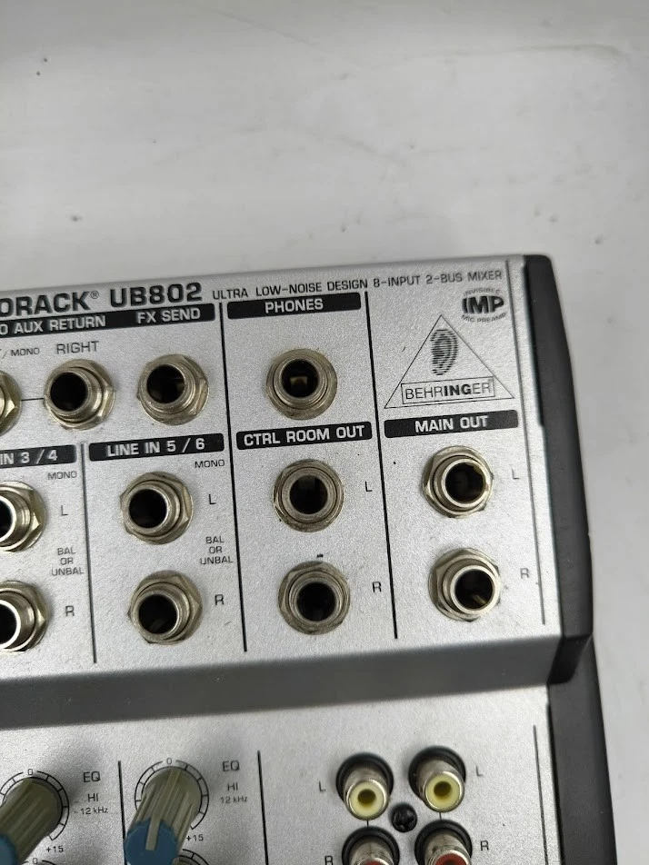 Behringer Eurorack UB802 Mixer - Used, No Power Cable - Image 4 of 4