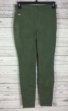 Nine West Jeans Women's Green Heidi Pull On Skinny Stretch Pants Size 6