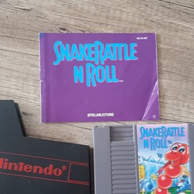 Nintendo Snake Rattle 'n' Roll NES PAL mit Handbuch Action & Abenteuer