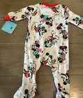 NEW Disney Mickey Minnie Mouse Christmas Winter Footed Sleeper Baby 0/3 Months — photo 5