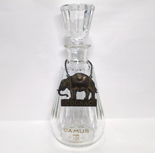 Baccarat Camus Cognac Crystal Decanter Bottle w/ Stopper 10.2 in Empty 1985