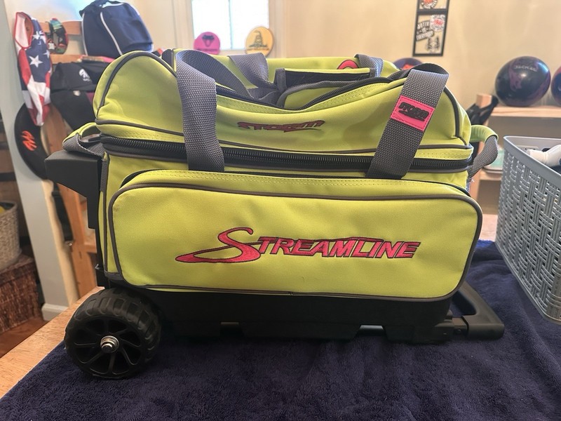 STORM BOWLING BALL BAG Streamline by Storm 2 Ball Roller Bowling Bag Green
