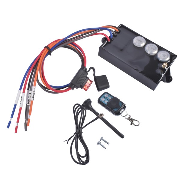 New Dump Trailer Wireless Remote Control System 12 Volt Hydraulic Lift Winch G