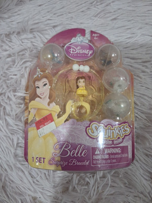 New Squinkies Links Disney Princess Belle Surprise Bracelet Ring Links Set 2010