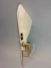 Applique vintage en laiton et perspex des années 60