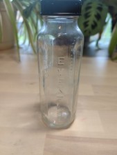 VINTAGE EVENFLO BABY GLASS BOTTLE 8 Oz. W/ Caps No Nipple