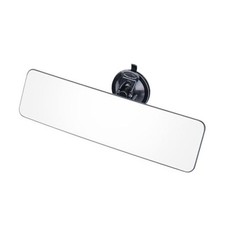 12" Large Curved Car Rear View Mirror with Suction Cup, Universal White