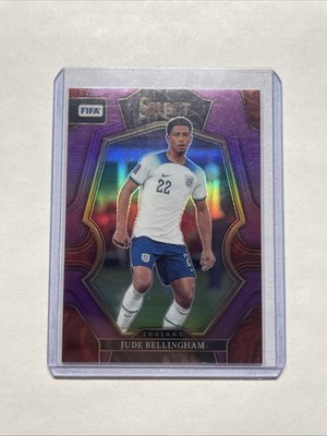 2022-23 Panini Select FIFA Jude Bellingham Purple Prizm Mezzanine /75 #117  