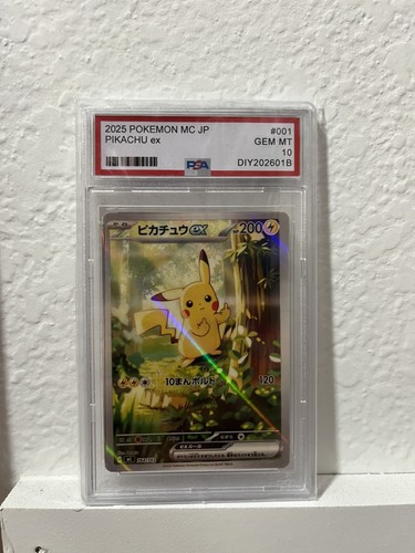 Fukachu Fan Made Pokemon Middle Finger Pikachu not PSA 10 #001 Full holo