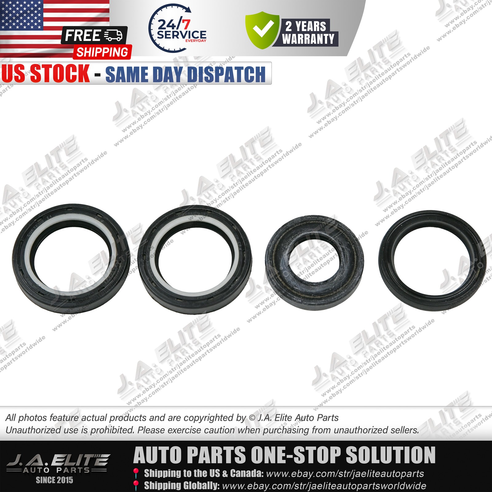 4pcs Steering Upper & Lower & Side Oil Seal fit Maserati Levante