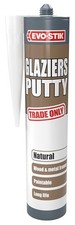 EVO-STIK 30614367 Gun Grade Glaziers Putty Acrylic Window Glazing Sealant, White