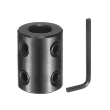 Shaft Coupling 3/8" Bore 3/4" OD 1" Length with Hex Wrench 4 Screws 