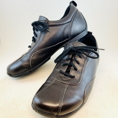 Footprints Birkenstock Brown Leather Lace Up Casual Sneaks Shoes EU 41 R 10 10.5