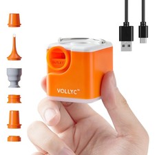 Portable Air Pump for Inflatables, 2400mAh Ultra Powerful Mini Air Mattress P...