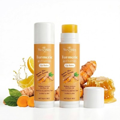 2pcs Lemon Turmeric Lip Balm To Lip Lightening Dark Lips, Balmnourishes Dry, ...