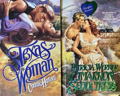 (2 pb) 1991 historical romance Patricia WERNER Connie HARWELL Bodice Ripper
