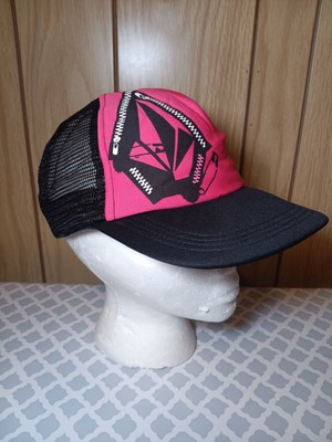 Volcom Hat Cap Strapback Womens Trucker Pink Black Adjustable Genuine WEAR
